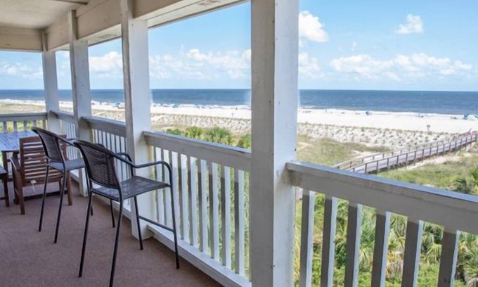 Tybee Island Condo | Epic Oceanfront Condo, top floor, elevator