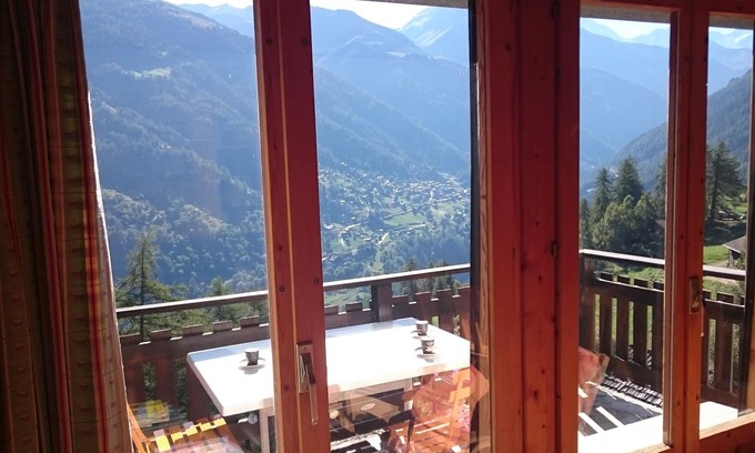 Saint-Jean Apartment | Excellent location in the heart of Val d'Anniviers, with unique views of the peaks