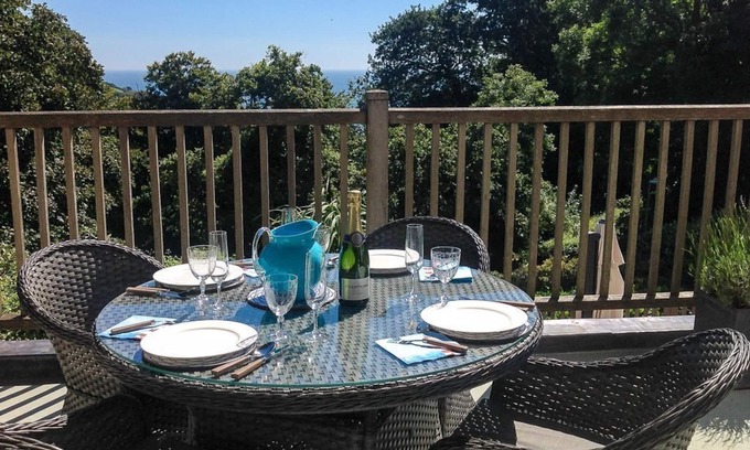 Salcombe Apartment | Excellent location, south facing balcony, private patio and designated parking