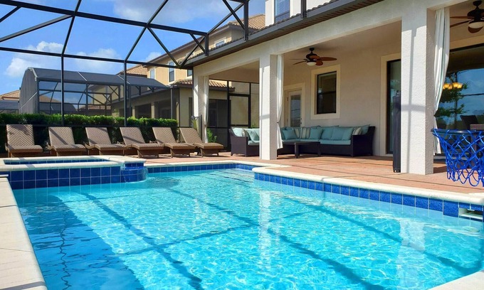 Davenport House | Exceptional Villa: Saltwater Pool, No Rear Neighbors, Game Room & Movie Theater