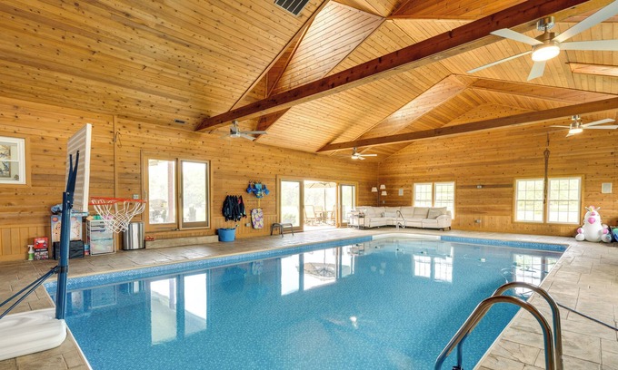 Radnor House | Expansive Radnor Home w/ Indoor Pool & Fire Pit!