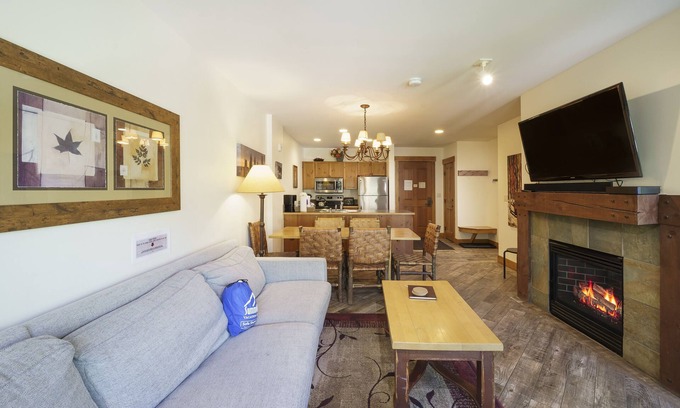 River Run Condo | Family Friendly in River Run. Heated pool & slide, steps from gondola and shops