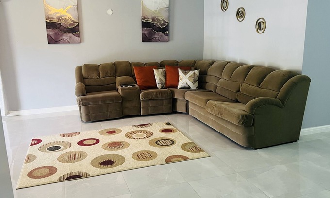 Saint Andrew House | Family sized two bedroom in Kingston with outdoor entertainment space