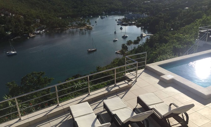 Marigot Bay Villa | Famous Marigot Bay Ridge - Safe - Architect 2 bed - Amazing Caribbean views