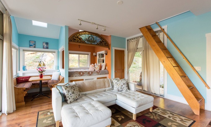 Front Royal Cabin | Fantasy Cottage: Private Pond, Waterfall, Hot Tub