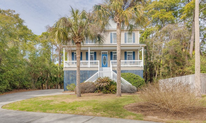 Folly Beach House | Fantasy Island Folly - Ocean View/Seclusion + Privacy - Just Steps To The Beach!