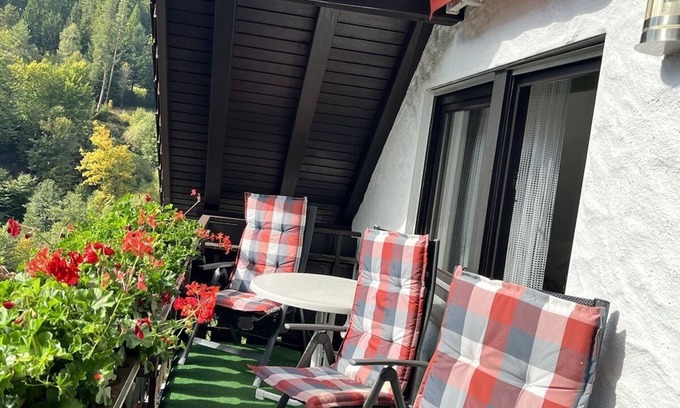 Baiersbronn Apartment | Ferienhaus Schenk - Apartment OBERRAIN - unique quiet south-facing location with large balcony