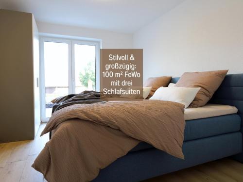 Hockelheim Apartment | Ferienhaus Höckelheim - FeWo Blaue Lagune - neu, modern & geräumig - 100 qm - 3 Schlafzimmer - bis 6 Gäste, Babies reisen gratis - Garten, Grill & Terrasse - Fußbodenheizung - Smart-TV - Küche mit Backofen, Spülmaschine & Toaster - nahe Göttingen