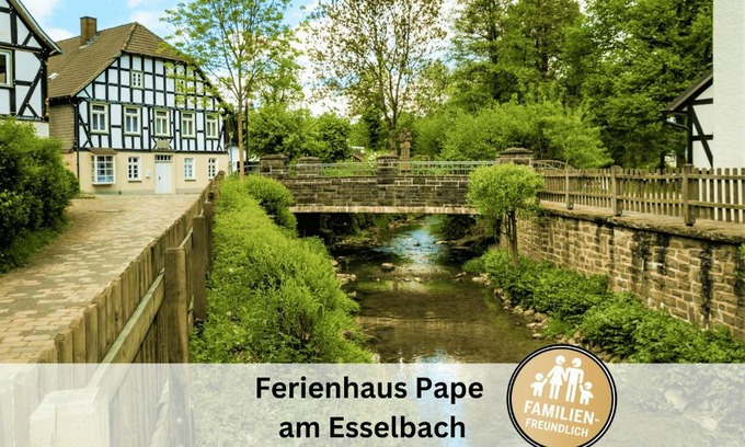 Eslohe House | Ferienhaus Pape - 300m2, 15 Betten - mit großem privatem Garten, Pool, Dart, Sauna-, Grill- und Spielbereich - Ideal für Familien