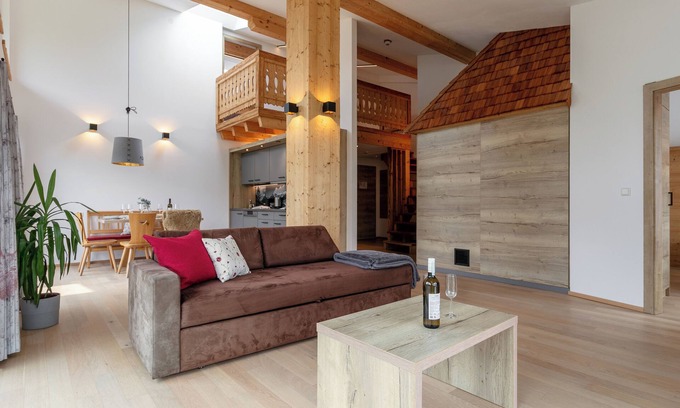 Haus im Ennstal Apartment | Fine split-level apartment with a private sauna