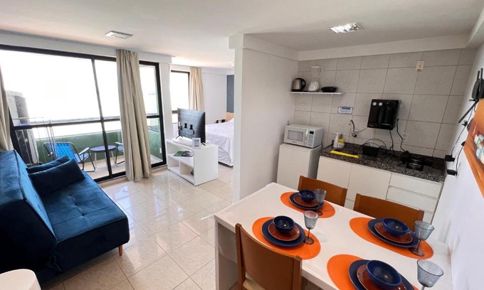 Areia Preta Apartment | FLAT DE FRENTE PARA O MAR