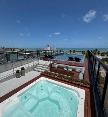 Cabo Branco Apartment | Flat piscina borda infinita a 50m do mar - 214