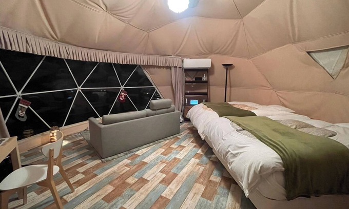 Futo Cabin | For 4 people Premium Dome 6m Tent F with shower/Ito Shizuoka