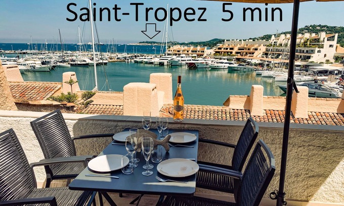 Port Cogolin Apartment | Luxe Penthouse Les Pieds dans l'Eau Saint-Tropez!4