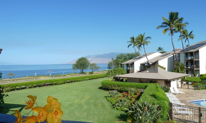 Kihei Condo | FULL OCEAN VIEW CLEAN SPACIOUS HIGH END REMODELED A/C IN LIVING + BEDROOMS