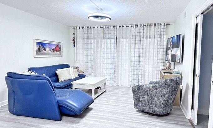 Cocoa Beach Condo | Fully Remodeled 2-Bedroom Condo with Open Layout and Luxury Master Suite