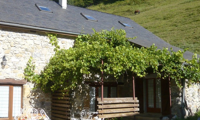 Osse-en-Aspe Other | Gîte Jaune - House on 5 ha property, swimming pool, sauna, animals,