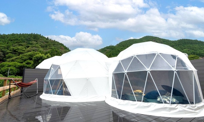 Yamakita Hotel | Glamping twin dome with toilet and semiopenair bath Room only plan/Ashigarakamigun Kanagawa