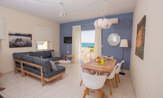 Kokinos Pirgos Apartment | Golden Sun Apartment with amazing sea view