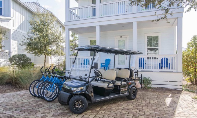 Santa Rosa Beach House | Golf Cart and Bikes Included! Steps Away from the Pool and the Beach! - Anchors