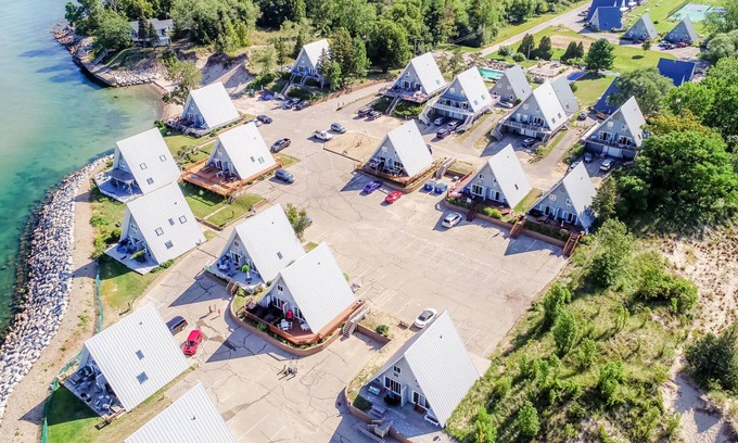 Stevensville Ski Chalet | Gorgeous Lake Michigan Views: Completely Remodeled and Steps from the Beach!