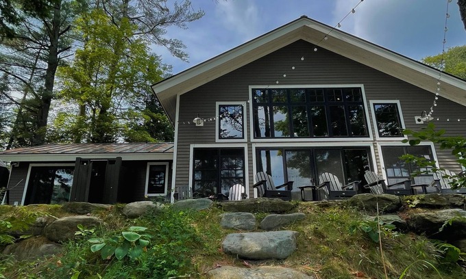 Green Mountains House | Gorgeous lakefront home on private wooded lot, close to Stowe and Jay Peak