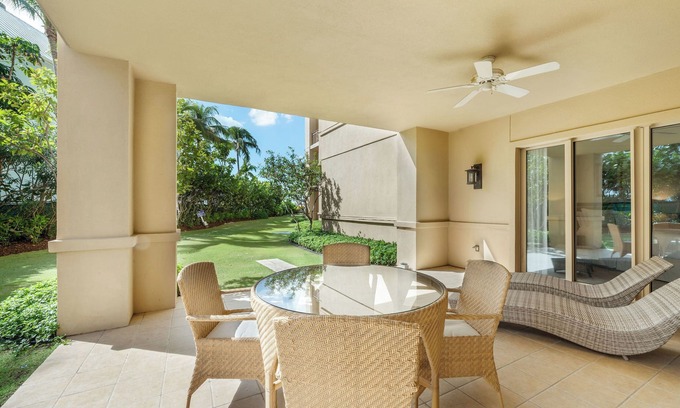 Seven Mile Beach Condo | Ground-floor Residence steps away from 7Mile Beach, at The Ritz-Carlton