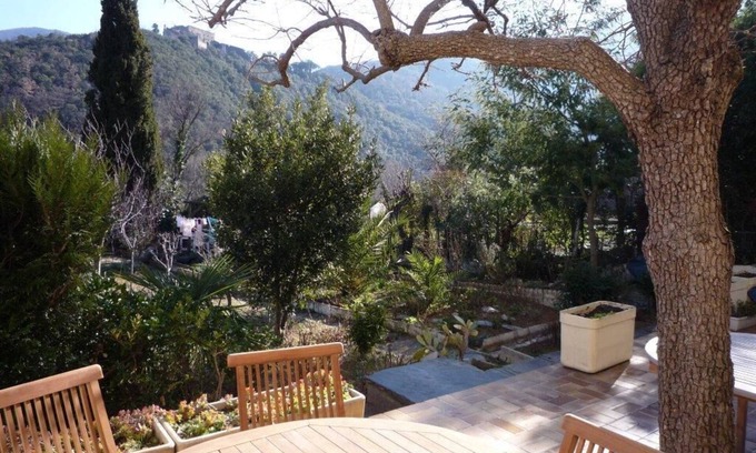 Amelie-les-Bains-Palalda Apartment | Ground floor facing south with 35m2 terrace not overlooked.
