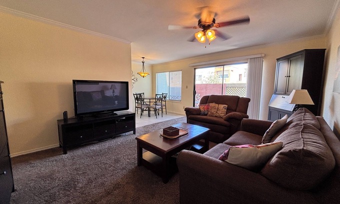 South Scottsdale Condo | Ground level 2 bed, 2 bath condo, Heated community pool, spa & fitness center.