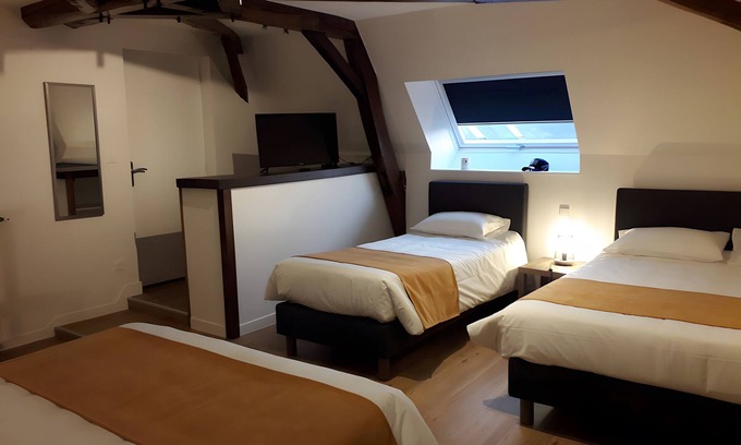 Laigne-en-Belin Bed & Breakfast | Guest Rooms 'Chambres Porshe' with Shared Terrace and Garden