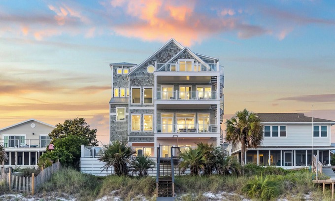 Kiska Beach House | Gulf Front mansion in PCB w/private pool & hot tub + beach access | Sleeps 36