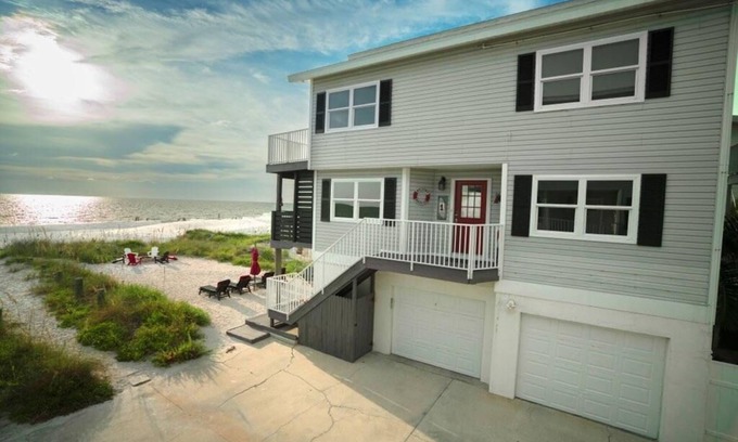 Indian Shores House | Gulf Front on the Beach - Sun, sand, and water will be your view from every room
