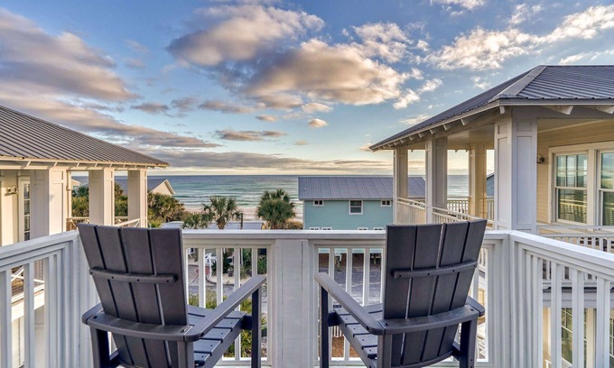 Seagrove Beach House | Gulf Views and a Community Pool. 150 Steps to the Sand. Bike to Seaside