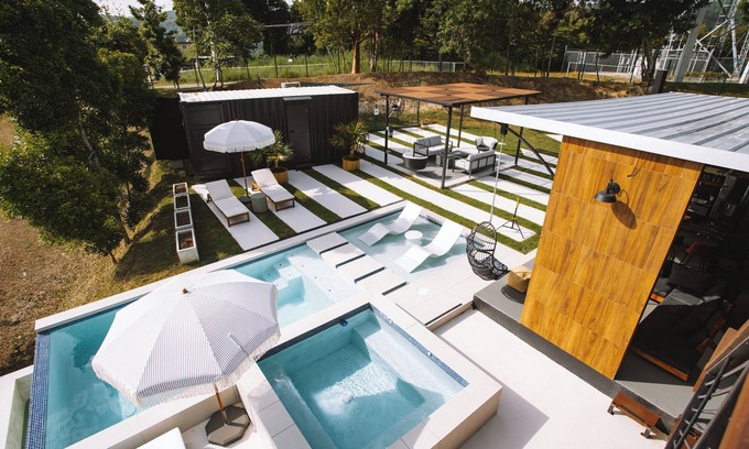 Moca Villa | Hacienda Florecer - Luxurious Modern Shipping containers with private pool