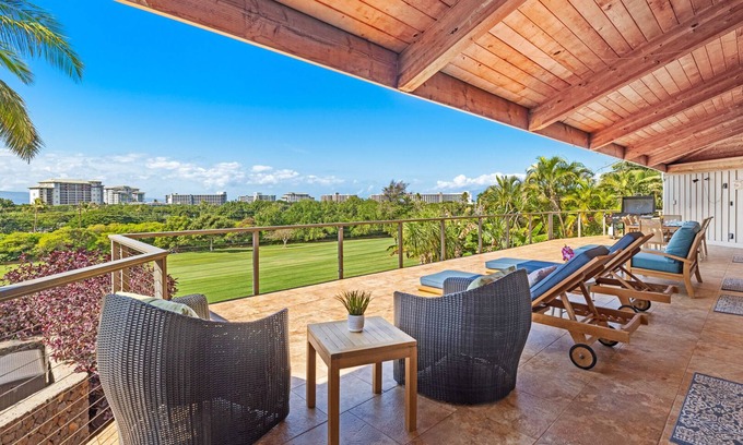 Kaanapali House | Hale Holokai at KAANAPALI VISTA~LUXURY Golf Course Ocean View Home 6 bedroom 3 bathroom~