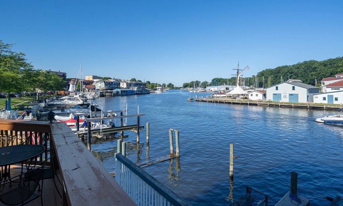 South Haven Condo | Harbor View at the Colonial - Condo overlooking Black River, walking distance to beach and downtown