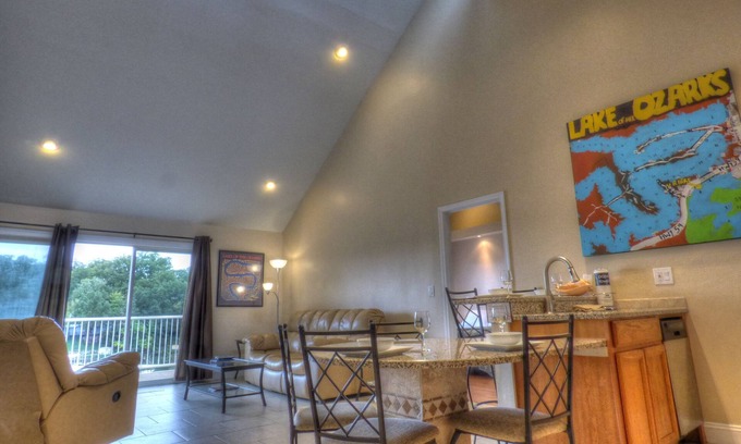 Osage Beach Condo | HAWKS NEST 2 BED 2 BATH PET FRIENDLY BOAT SLIP DIRECLY ON LAKE