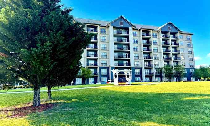 Pigeon Forge Condo | Heart of Pigeon Forge w/Balcony, WiFi, Indoor/Outdoor Pools, Playground & Dinner Show Tickets