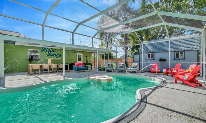 Largo House | Heated Pool at Breezy Pineapple