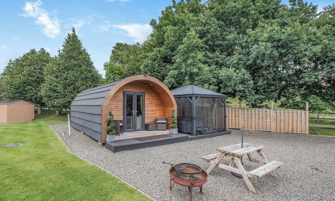 Newcastleton Cottage | Here at Riverview our hot tub pods have been warming up.