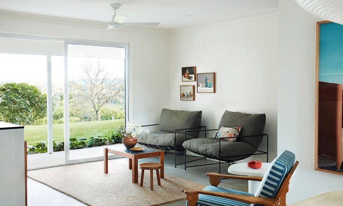 Myocum Hotel | Hidden Byron - designer hinterland oasis with pool, fireplace and firepit