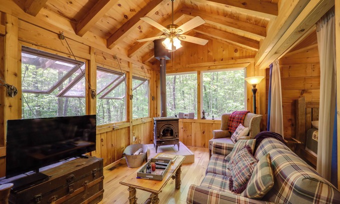 Vein Mountain Apartment | Hike, Soak & Unwind in Nature: Blue Ridge Cabin