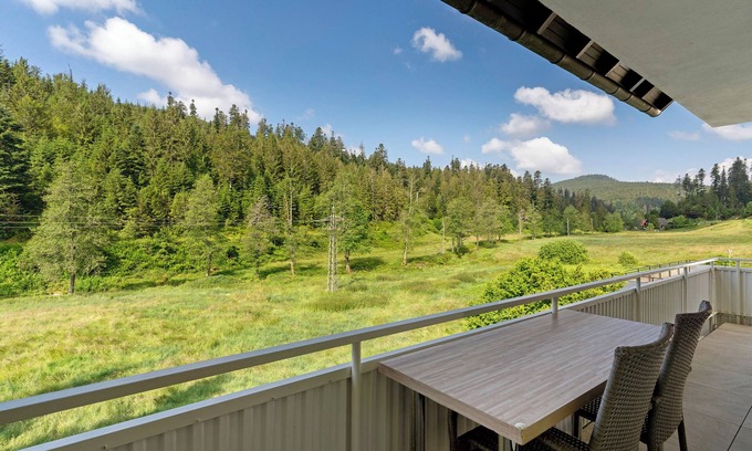 Hundsbach Apartment | Holiday Apartment at the Waterfall with Mountain View, Shared Garden and Wi-Fi