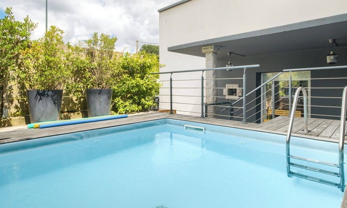 Brech Cottage | Holiday Home 'An Alré - Piscine - Spa - Ciné' with Private Pool, Private Terrace and Wi-Fi