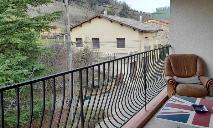 Vaux-en-Bugey House | Holiday Home 'Gite Des Cotes Bis' with Private Terrace, Balcony and Wi-Fi