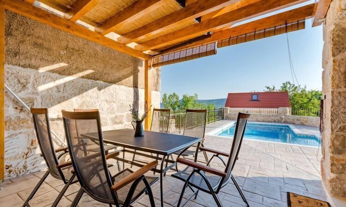 Crivac House | Holiday Home Rustic - Two Bedroom Holiday Home with Private Pool