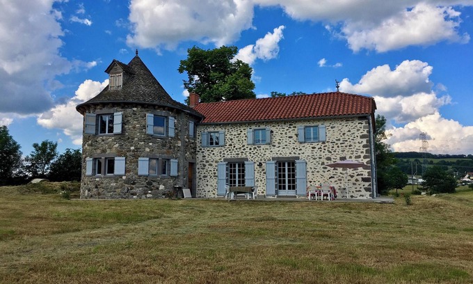 Aurillac House | Homerez - Spacious House with Mountain View in Naucelles