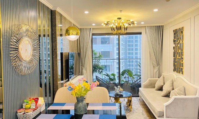 Gia Lam Apartment | Homestay 2 phòng ngủ nội thất tân cổ điển Luxury