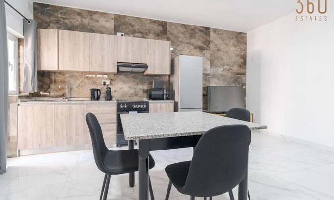 Tarxien Apartment | Homey 1BR Apartment in Tarxien with Sofa Bed & AC