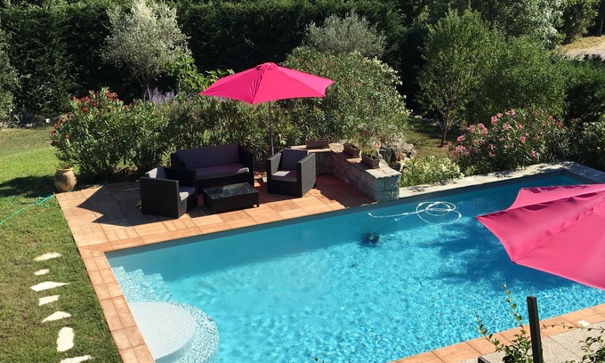 Labeaume House | House in the heart of the Ardeche gorges, 8 people, air-conditioned, heated swimming pool